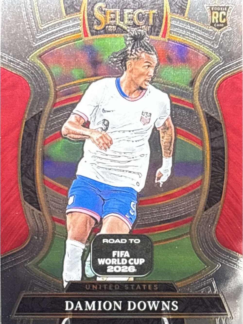 Panini Select Damion Downs Rookie Soccer Card